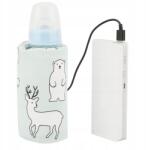  Hordozható elektromos cumisüveg- és bébiétel melegítő, utazáshoz (03911)