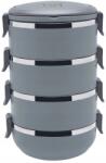 Tadar 4-szintes termo uzsonnásdoboz 1, 6 l szürke (5903313428125)