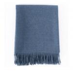 Interblanket Луксозно Одеяло От 100% Бейби Алпака Вълна - Син Цвят | 130×180 См, 500 Г