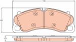 TRW Set placute frana TRW GDB2089 (GDB2089)