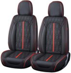 Carguard Husa scaun Huse auto premium 5 locuri Carguard Deluxe piele ecologică perforată - negru - rosu (HSA024) - pcone