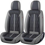 Carguard Husa scaun Huse auto premium 5 locuri Carguard Deluxe piele ecologică perforată - gri - negru (HSA026) - pcone