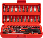 FOXIGY Gola dugókulcs készlet 46 részes, 1/4", Cr-V, racsnis (TK21-046-1)