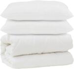 vidaXL Paplan párnával 3 pcs Fehér Mikroszálas 3378147 (3378147)