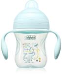Chicco Transition Cup 4m+ gyakorlóbögre fogantyúval Teal 200 ml