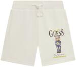 Guess Детски къси панталонки Guess - Мече с шапка и дънки, бели, 12 м (20251-N5RD03-KAD74-G011-12M) - ozone