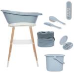 bébé-jou Sense 7 részes babakád és kádállvány fürdető szett celestial blue textil kosárral b4288057t