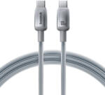 Baseus Data Cable Discolor Baseus - USB-C to USB-C, 100W, 480Mbps, 1m - Ezüst