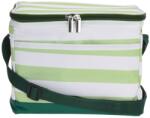Excellent Houseware szigetelt táska, poliészter, 23x16x18 cm, 5000 ml, fehér/zöld (KO-FB1301000V)
