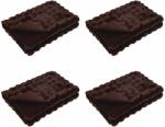 vidaXL Műnyúl szőrmés takaró Olite 4 pcs Teve 240 x 270 cm Poliészter (42021800)