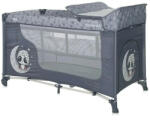Lorelli Moonlight 2 multifunkciós utazóágy - Cool Grey Pandas - pepita