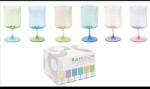 Easy Life Design Easy Life-Nuova Boros üvegpohárszett 6 db-os, színes, 360ml, dobozban, Rainbow (4002RAIB)