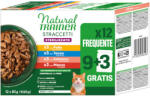 Natural Trainer 24x85g Natural Trainer Straccetti Adult Sterilised csíkok szószban nedves macskatáp - Vegyes csomag