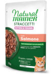 Natural Trainer 12x70g Natural Trainer Straccetti Kitten & Young csíkok szószban nedves macskatáp - Lazac