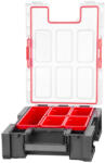 Qbrick System Rendszerező koffer, Qbrick Patrol System One Organizer M Plus, fekete, moduláris, Easy Access System, 5 betéttel, polikarbonát fedél, víz- és porálló (TC239928)