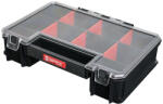 Qbrick System Rendszerező koffer, Qbrick Patrol System Two Organizer Multi, 25, 7 x 18 x 6, 5 cm, fekete, 11 l, polikarbonát fedél, állítható rekeszek, kényelmes fogantyú (TC239882)