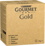 Gourmet 96x85g Gourmet Gold Rafinált ragu nedves macskatáp vegyesen
