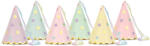 Party Deco Parti sapkák Stars 6 db (CPP28)