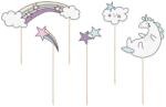 Party Deco Tortadíszek Unicorn 5 db (KPT22)
