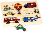  Járművek 9 darabos fa puzzle