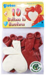 GLOBOS Szív alakú lufi 10 darabos készlet - 25 cm