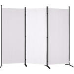 VEVOR Térelválasztó 3 részes összecsukható paraván 226x51, 5x185 cm fehér, mobil térhatároló (BLP310271INCHGODYV0)