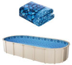 VEVOR Vinyl medencefólia 914x457x147 cm ovális belső fólia nagyméretű medencékhez (YCNCOVAL15309D7RJV0)