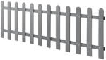 Wohnen Kerítés WPC kerítéselem 200x60 cm fa-műanyag kompozit szürke WPC kerítéspanel