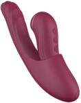 VibeConnect - Vibrator 2în1 stimulare punct G și clitoris - roșu (6977291391411) Vibrator
