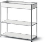 Tchibo - /Cn3 Slim Line fém konzolasztal tárolófelülettel - fehér