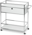 Tchibo - /Cn3 fém zsúrkocsi fiókkal - fehér