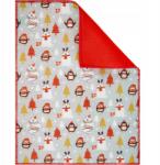 Spod Igły i Nitki Edényszárító szőnyeg 38x51 maci hóember pingvinek karácsonyi piros (16530)