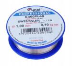 Cynel ón forrasztható kötőanyag Sn60Pb40 SW26 olvadék 2, 5% Ø1.00mm 100g (WG-01X-01-1-100-6)