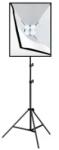 Puluz Set studio LED softbox 50x70cm cu trepied și 4 becuri LED