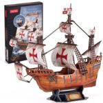 CubicFun 3D puzzle Vitorlás Santa Maria 204 db-os T4038h (32470)