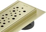 Mexen Flat 360° M12 scurgere liniară rotativă 100 cm, aurie periată - 1A21100-40 (1A21100-40)