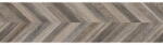 Mexen Native Gres negru glazurat rectificat G1, placă de podea și perete cu aspect de lemn 120 x 30 cm, carving (TL704-120-030-00)
