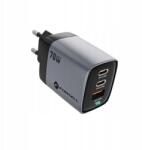 Forcell F-Energy Gan Hálózati töltő C típusú kijelzővel Usb A (5903396299070)
