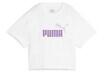 PUMA Rövid ujjú pólók GRILS LOGO CROPPED TEE Fehér 13 / 14 Jahre