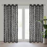 Takoy Draperie gata făcută VICTORIA din țesătură Jacquard decorată cu aplicații 140 x 250 cm EVA MINGE