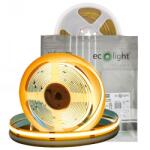 ECOLight Led Cob szalag 50W, 5m tekercs, 12V, IP20, meleg fehér (3000K), 900LM/M (EC20348)
