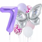 del-sol Szülinapi Lufi Szett Pillangó Pasztell Pillangó Lila Szám 7