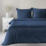 Takoy Pamut szatén ágyneműhuzat 220x200 cm tengerészkék finom csíkokkal VERA