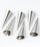  6 darabos fém tölcsér sütőforma, habroló forma