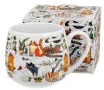 Duo Gift Porcelán bögre - 430ml - Leniwe Koty