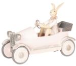Clayre & Eef Húsvéti dekoráció - Nyuszi autóval