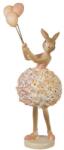 Clayre & Eef Húsvéti dekoráció - Virágszoknyás nyuszilány lufival