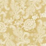 PPD Lace Royal gold white papírszalvéta 33x33cm, 15db-os