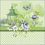 Ambiente Pagode Green papírszalvéta 33x33cm, 20db-os