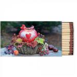 Ambiente Snow dusted apple white gyufa 6, 5x11cm